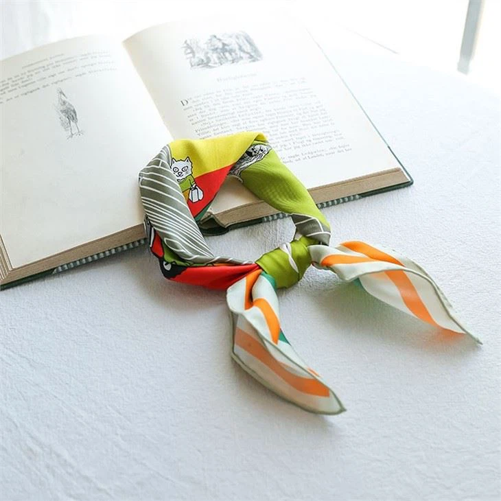 100% Silk Hair Scarves